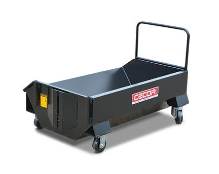 Extra-Low Profile Cart makes chip handling easy